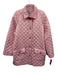 Hill House Size Small Pink Polyester Long Sleeve Quilted Button Front Jacket Pink / Small