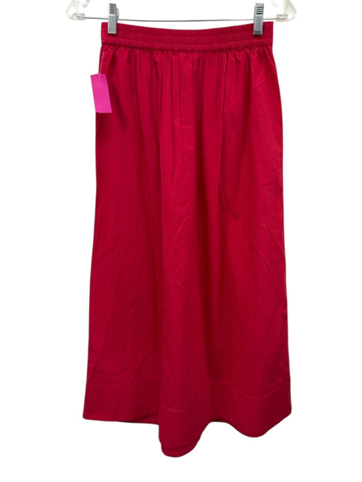 Voyageur by Mersa Size XS Raspberry Pink Cotton Sleeveless Embroidered Skirt Set Raspberry Pink / XS