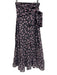 Ganni Size 34 Gray, White, Pink Polyamide Wrap Floral Ruffle Maxi Skirt Gray, White, Pink / 34