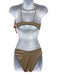 Left On Friday Size XS Taupe Nylon Blend Spaghetti Strap High Rise swimwear Taupe / XS
