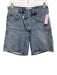 Agolde Size 25 Light Wash Cotton Denim Mid Rise Asymmetric Pockets Shorts Light Wash / 25