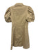 Hyacinth House Size XXS Beige Cotton Blend Short Puff Sleeve Quarter Zip Dress Beige / XXS