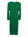 Pomander Place Size XXS Green Rayon Blend Long Sleeve Textured Maxi Dress Green / XXS