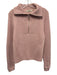 Joie Size XXS Pink Purple Wool Long Sleeve Ribbed Quarter Zip Mock Neck Sweater Pink Purple / XXS