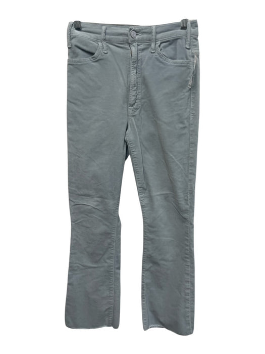 Mother Size 26 Ice Blue Cotton Corduroy High Rise Raw Edge Boot Cut Pants Ice Blue / 26