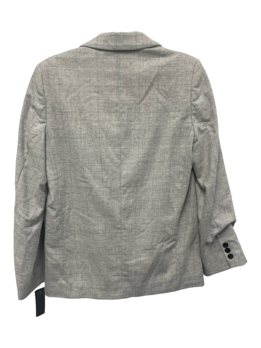 Isabel Etoile Marant Size 36 Gray & Blue Wool Blend Plaid Flap Pocket Jacket Gray & Blue / 36