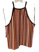 ME+EM Size S Orange, Brown & Multi Viscose Blend Open Knit Sleeveless Skirt Set Orange, Brown & Multi / S