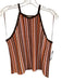 ME+EM Size S Orange, Brown & Multi Viscose Blend Open Knit Sleeveless Skirt Set Orange, Brown & Multi / S