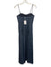 Cami NYC Size 0 Blue, Black & White Cotton Spaghetti Strap Plaid bustier Dress Blue, Black & White / 0