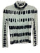 Proenza Schouler Size XS Seafoam & Black Velvet Turtle Neck Long Sleeve Top Seafoam & Black / XS