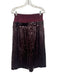 Tibi Size 4 Burgundy Silk Elastic Waist Layered All Over Sequins Skirt Burgundy / 4
