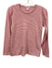 Lake Size XS Red & White Pima Cotton Stripe Long Sleeve Top Red & White / XS