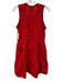 Daily Practice Size XXS Red Cotton Sleeveless Mesh Zip Up Pockets Dress Red / XXS