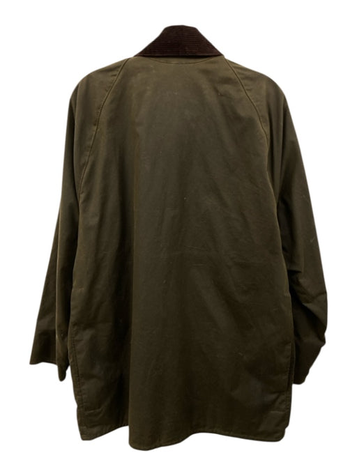 Barbour Size 40 Olive Green Cotton Zip & Snap Men's Jacket Olive Green / 40
