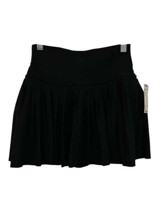 Alo Size Small Black Stretch Waist Pleated Skort Skirt Black / Small