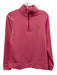 Magnolia Lane Size Small Hot pink Polyester Blend Quarter Zip Striped Sweater Hot pink / Small