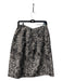 Max Mara Size 44 Brown, cream & black Polyester Side Zip Animal Print Skirt Brown, cream & black / 44