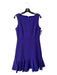 Kate Spade Size 8 Purple Polyester Blend Boat Neck Sleeveless Back Zip Dress Purple / 8