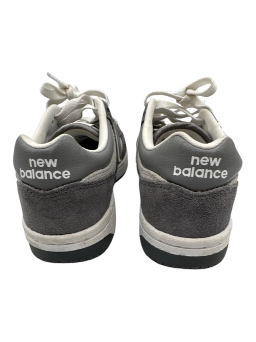 New Balance Shoe Size 7.5 White & Grey Leather Low Top lace up Sneakers White & Grey / 7.5