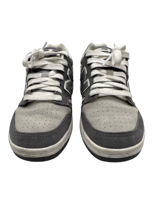 New Balance Shoe Size 7.5 White & Grey Leather Low Top lace up Sneakers White & Grey / 7.5