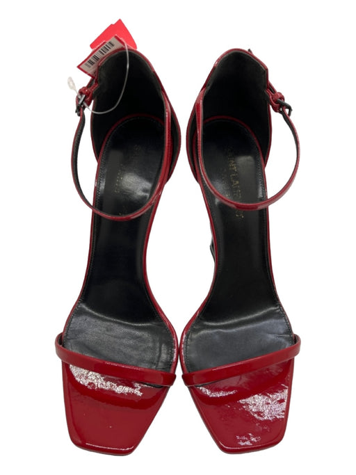 Saint Laurent Shoe Size 39 Red & Black Patent Leather Box & Bag Inc. Pumps Red & Black / 39