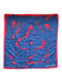 Louis Vuitton Red, Blue, White Silk Floral scarf Red, Blue, White