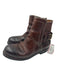 Ralph Lauren Shoe Size Est 10 Brown Leather Solid Buckle Detail Boot Shoe Horn Est 10