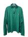 Polo Size XL Green Cotton Solid Quarter Zip Men's Long Sleeve Shirt XL