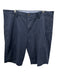 Polo Size 38 Navy Blue Cotton Solid Zip Fly Men's Shorts Navy Blue / 38
