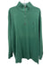 Polo Size XLT Green Cotton Solid Quarter Zip Men's Long Sleeve Shirt Green / XLT