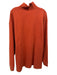 Polo Size XLT Orange Cotton Solid Quarter Zip Men's Long Sleeve Shirt Orange / XLT