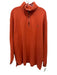 Polo Size XLT Orange Cotton Solid Quarter Zip Men's Long Sleeve Shirt Orange / XLT