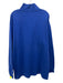 Polo Size XLT Blue Cotton Solid Quarter Zip Men's Long Sleeve Shirt Blue / XLT