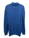 Polo Size XLT Blue Cotton Blend Solid Quarter Zip Knit Men's Sweater Blue / XLT