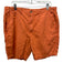 Polo Size 38 Orange Linen Solid Khaki Men's Shorts Orange / 38