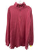 Polo Size XLT Red Cotton Solid Quarter Zip Men's Long Sleeve Shirt Red / XLT