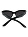 Balenciaga Black Print Acetate Logo Cat Eye Wide Arms Sunglasses Black Print