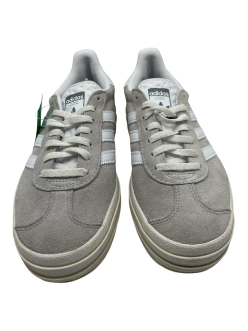 Adidas Shoe Size 6 Grey & White Suede Lace Up Low Top Triple Midsole Sneakers Grey & White / 6