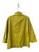 Lafayette 148 Size Est L Chartreuse Cotton Blend Funnel Neck Zip Front Jacket Chartreuse / Est L