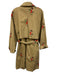 Cartonnier Size L Khaki Beige & Multi Cotton Floral Embroidered Pockets Coat Khaki Beige & Multi / L