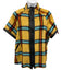 Isle Size M Mustard Yellow & Multi Acrylic Blend Plaid 1/2 Sleeve Pockets Jacket Mustard Yellow & Multi / M