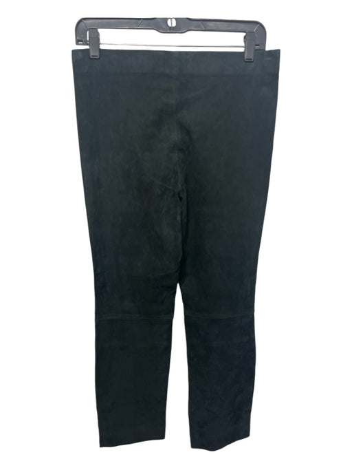 Vince Size L Black Suede Stretch Slim Fit Pants Black / L