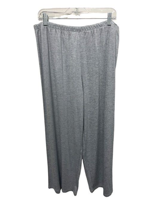 Vince Size XL Light Gray Rayon Heathered Stretch Straight Knit Pants Light Gray / XL