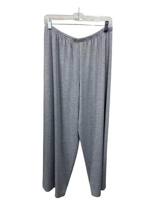 Vince Size L Light Gray Rayon Heathered Stretch Straight Knit Pants Light Gray / L