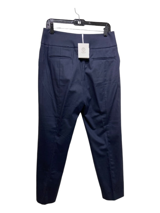 Peserico Size XL/50 Navy Blue Cotton Hook & Zip Mid Rise Tapered Pants Navy Blue / XL/50