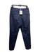 Peserico Size XL/50 Navy Blue Cotton Hook & Zip Mid Rise Tapered Pants Navy Blue / XL/50