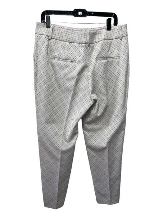 Peserico Size XL/50 Gray & Beige Print Cotton Blend Jacquard hook & zip Pants Gray & Beige Print / XL/50