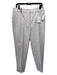 Peserico Size XL/50 Gray & Beige Print Cotton Blend Jacquard hook & zip Pants Gray & Beige Print / XL/50