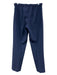 Theory Size 10 Navy Blue Triacetate Elastic Waist Side Zip High Rise Pants Navy Blue / 10