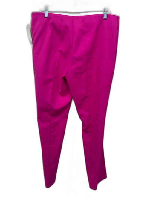 Akris Size 12 Hot pink Cotton Blend Side Zip Trouser Pintuck Detail Pants Hot pink / 12